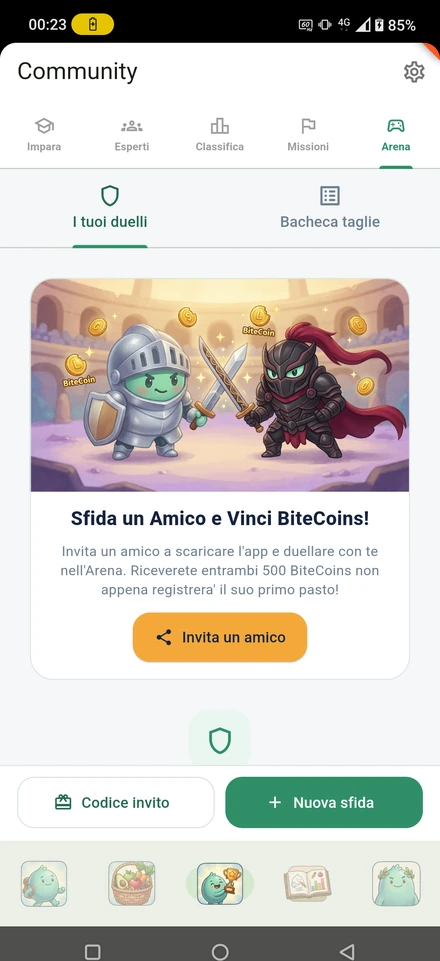 Arena: duels with a friend and a BiteCoins reward for both of you