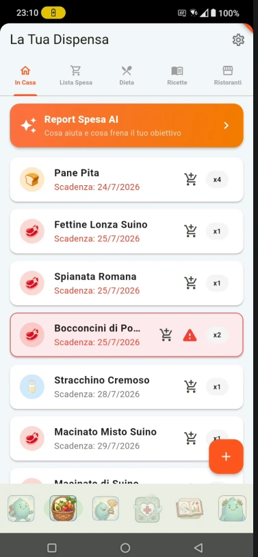 NUTRIMI pantry with product expiry dates